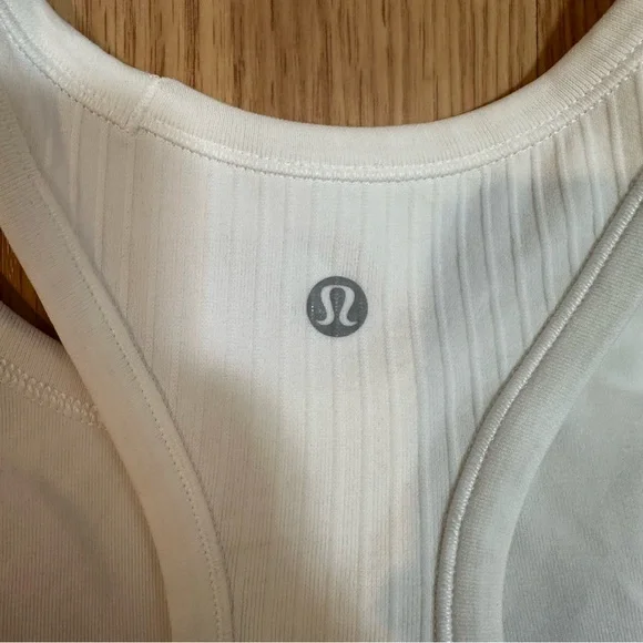 Lululemon Ebb to Street Racerback Crop Tank Size 4 White - Picture 8 of 10